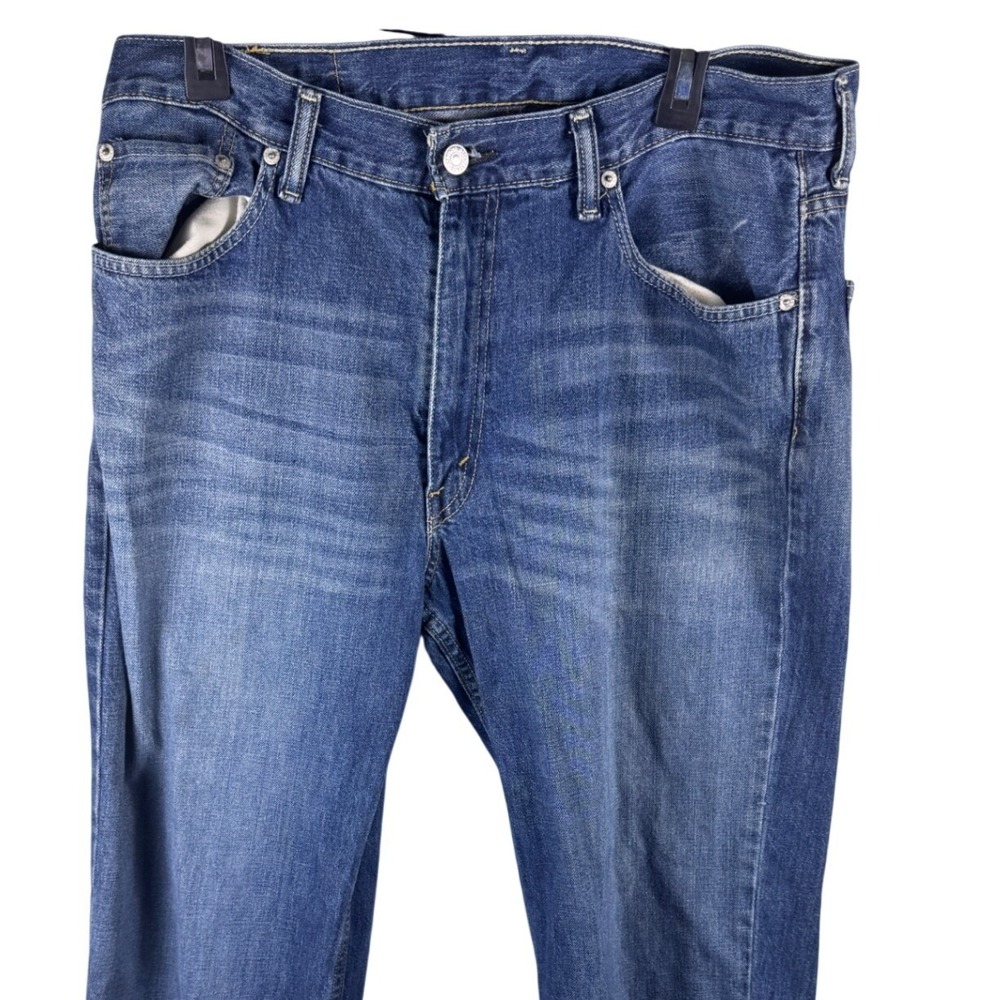 Levis 550 Mens 35x30 Relaxed Fit Tapered Leg Blue Denim Jeans Medium Wash